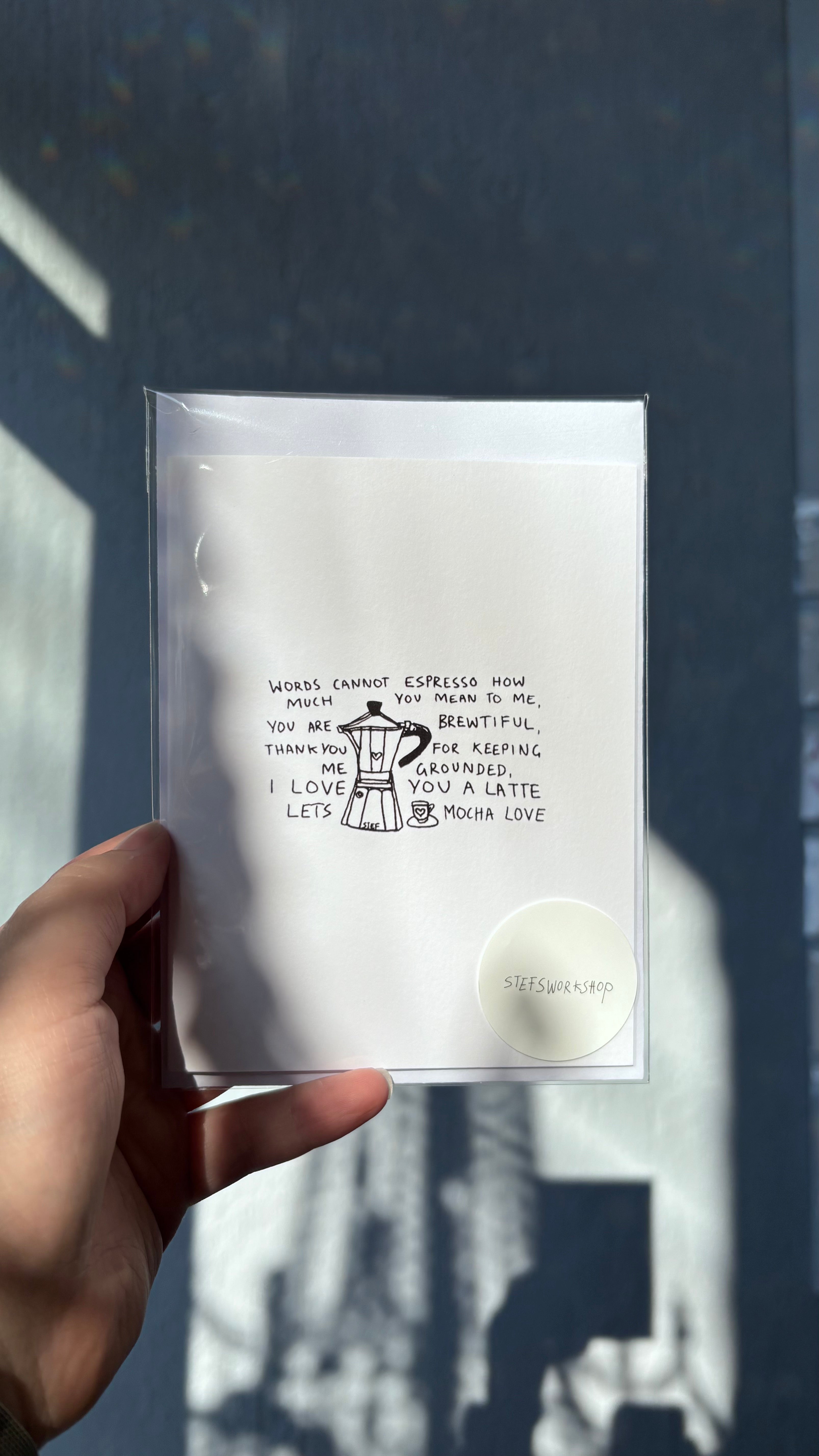 Mocha Love Greeting card