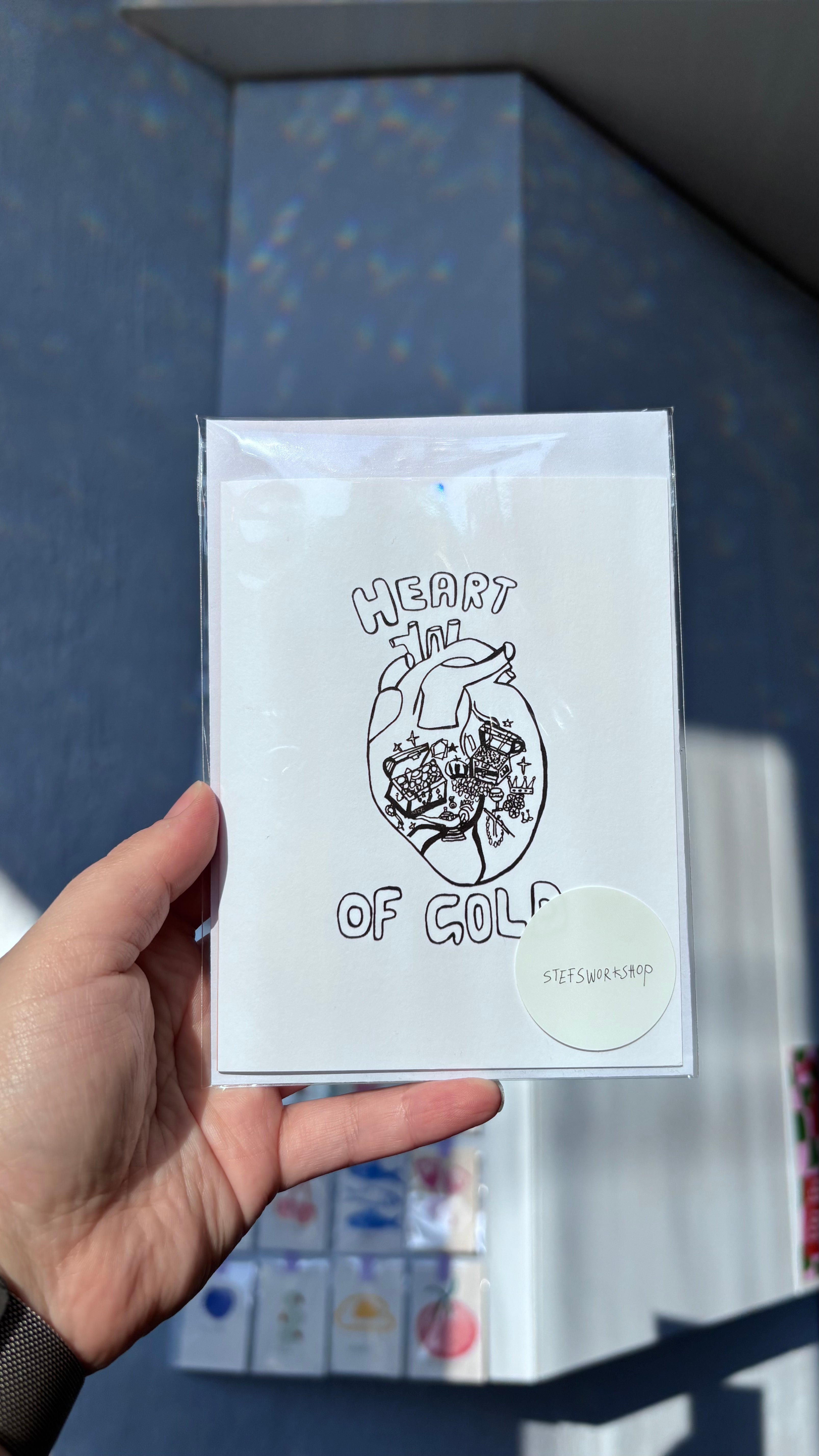 Heart of gold Greeting card