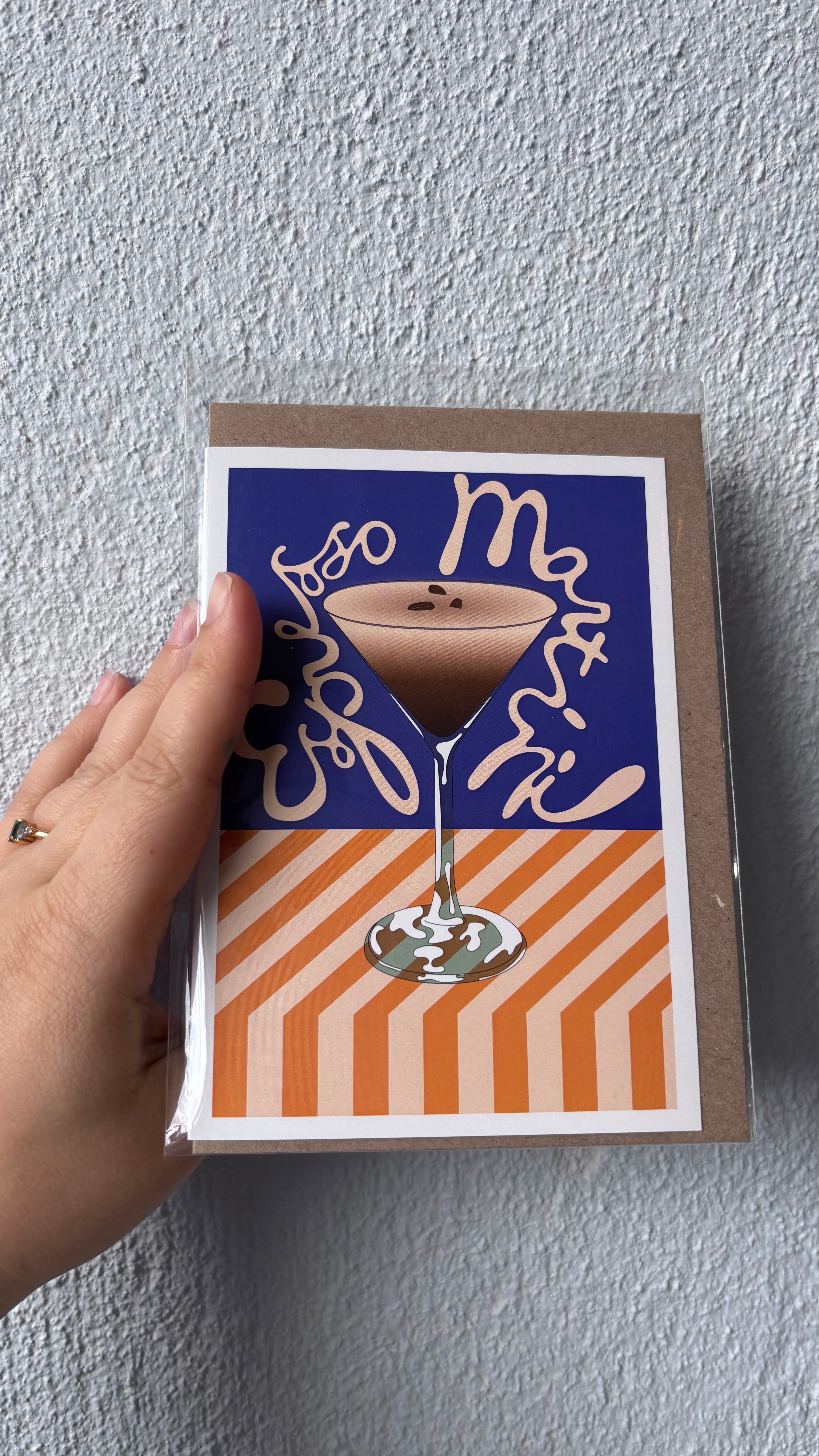 Espresso Martini Greeting Card