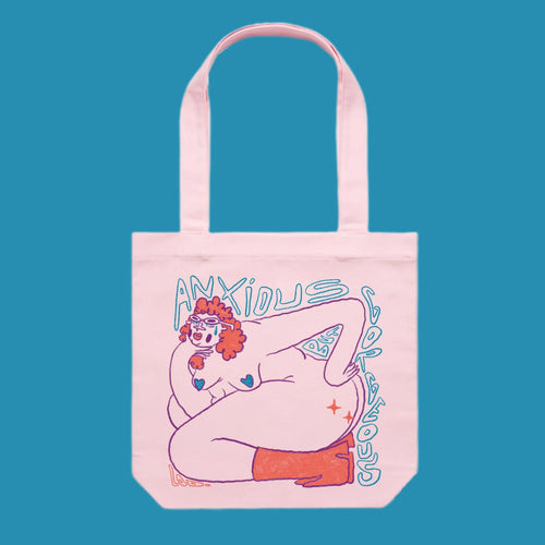 Anxious But Gorgeous tote bag