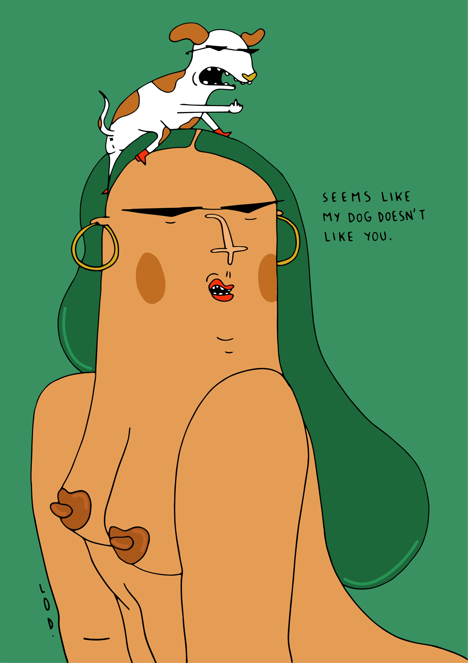 Seems Like My Dog Doesn't Like You - A5 Print