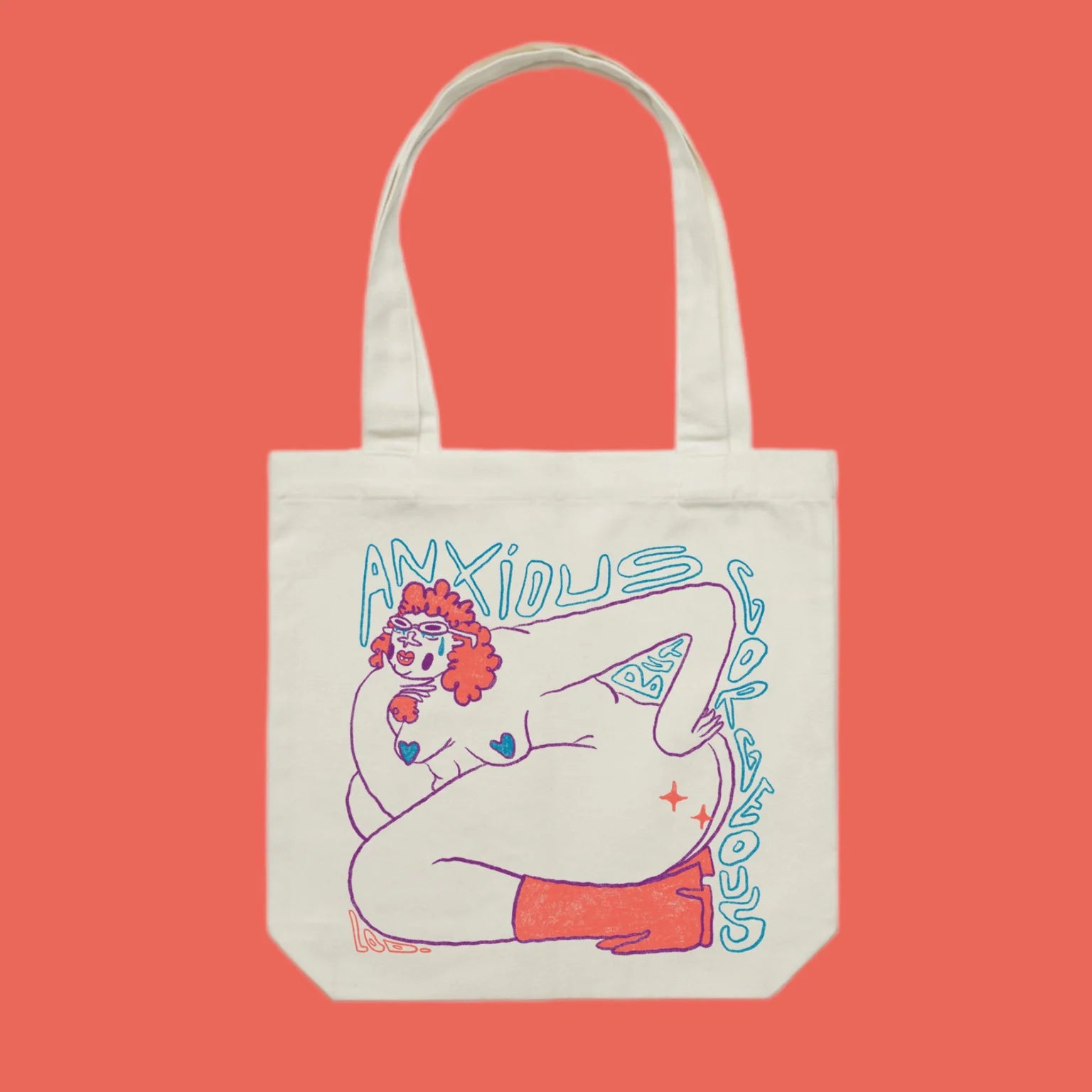 Anxious But Gorgeous tote bag