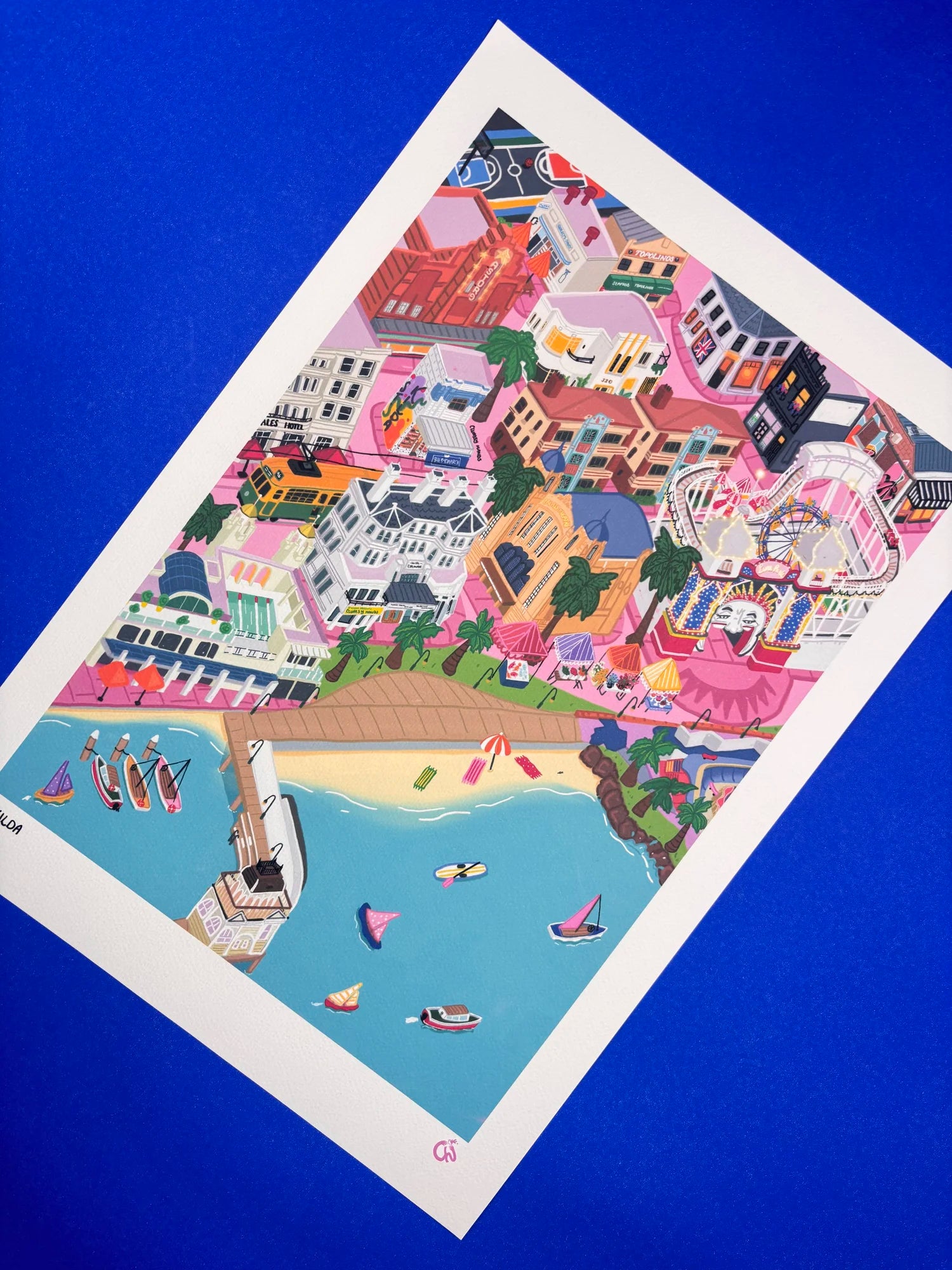 St Kilda Map Print