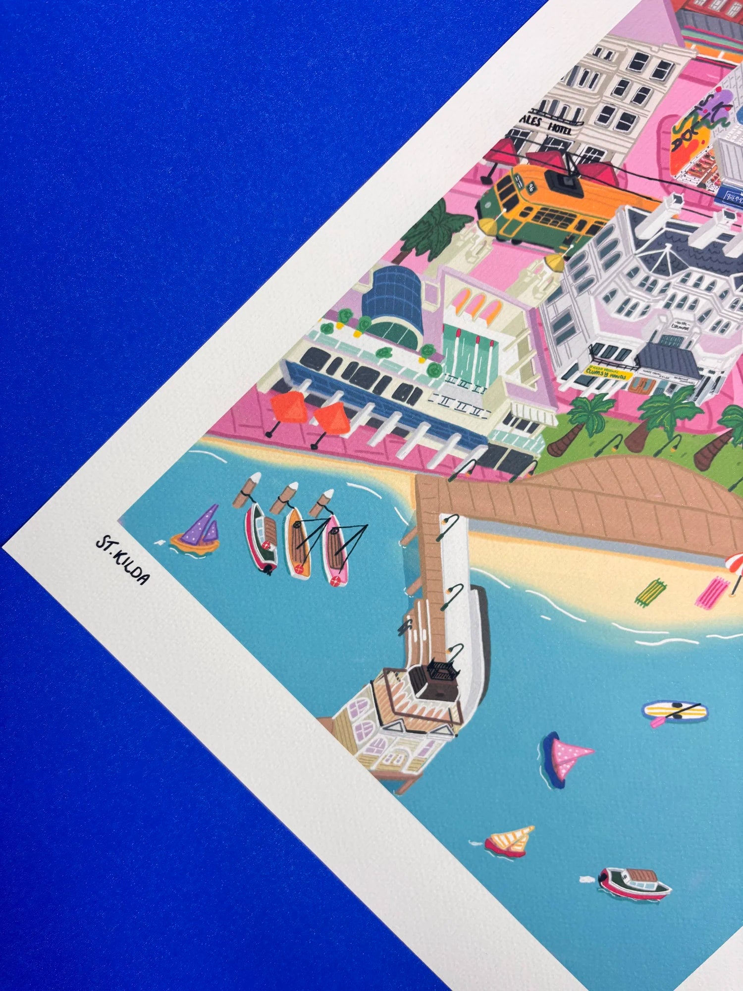 St Kilda Map Print