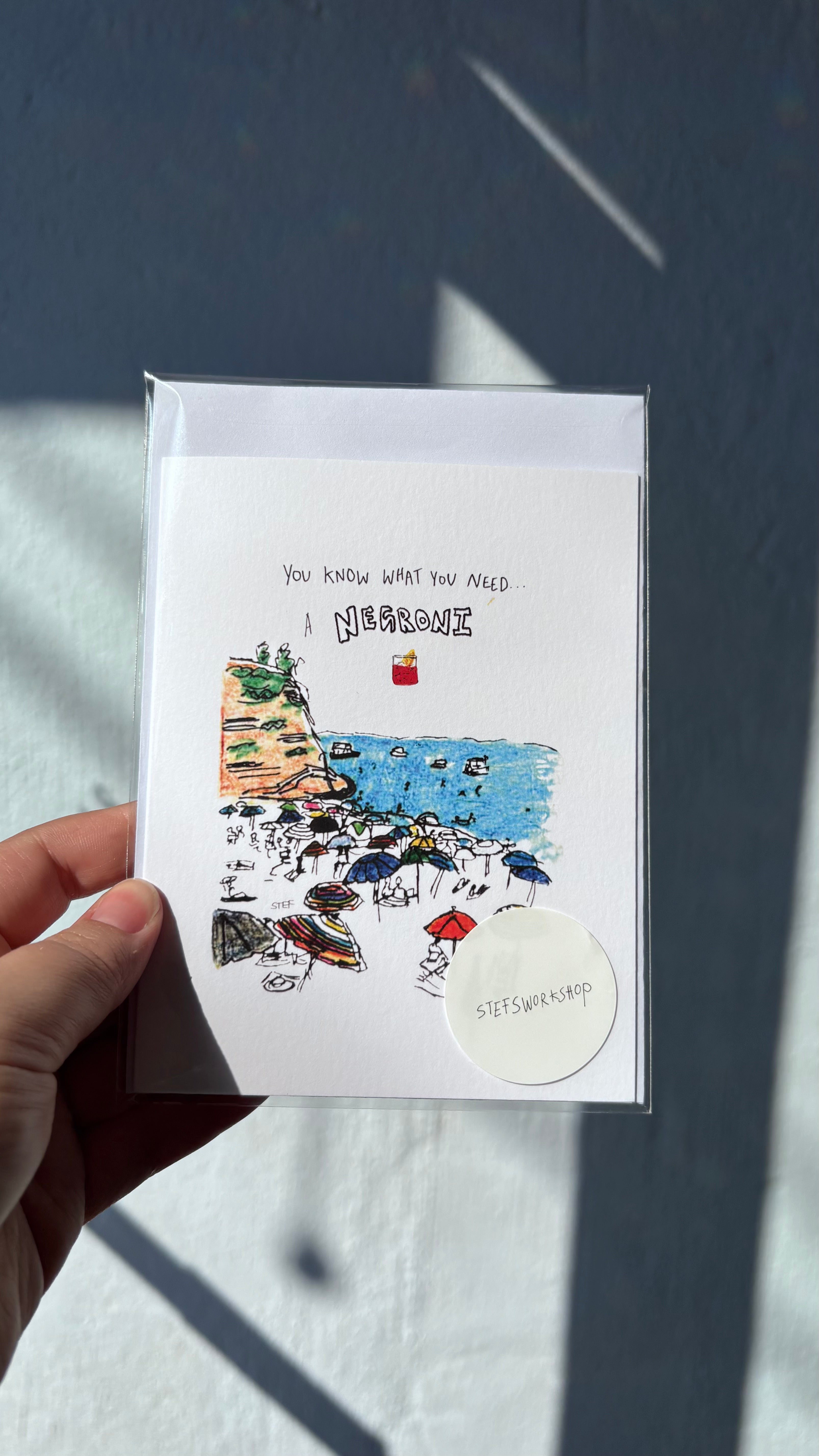 Negroni Greeting card