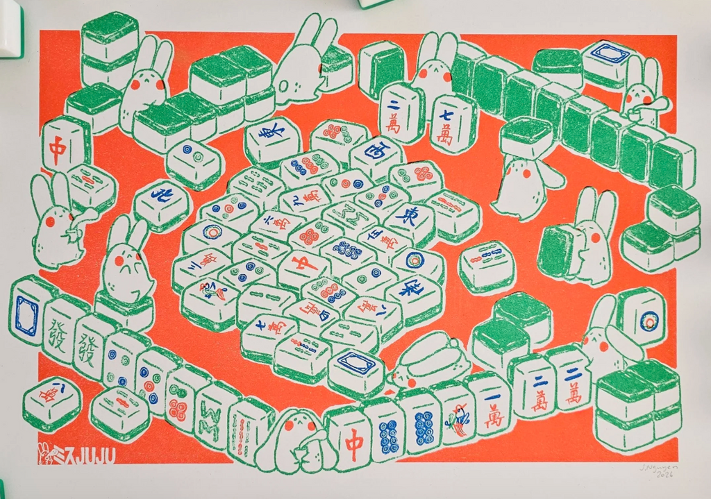Mahjong Riso Print