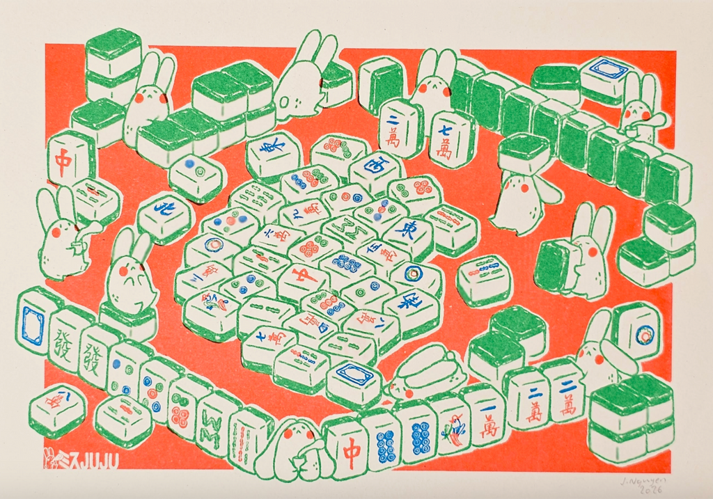 Mahjong Riso Print