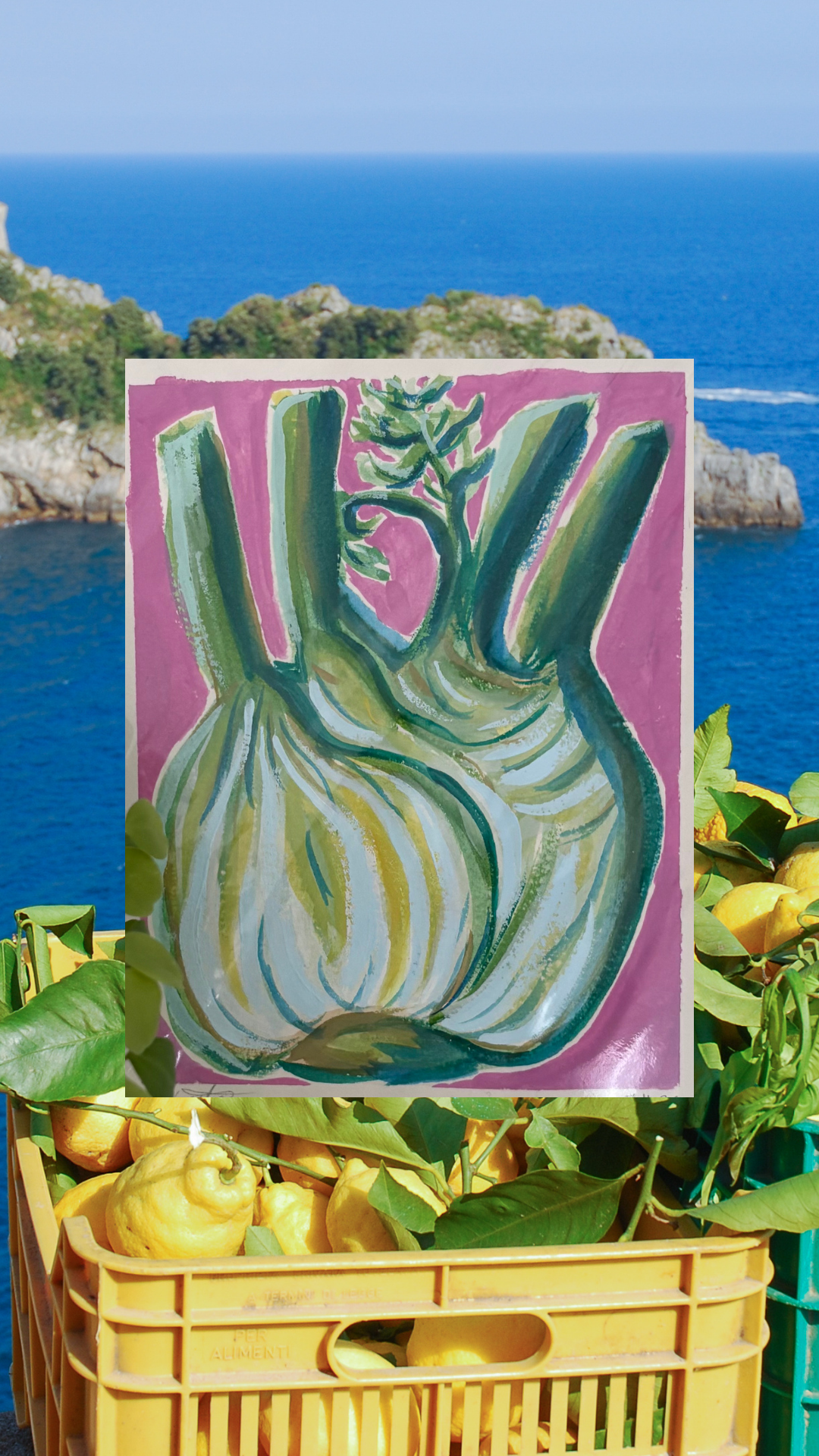 Finocchio Original watercolour
