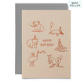 Aussie Animal Happy Birthday Greeting card