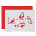 Romantic Cats Greeting Card