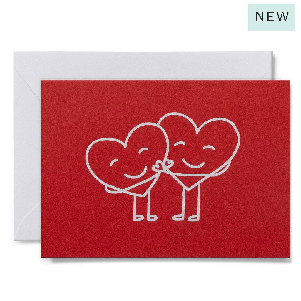 HUGGING HEARTS - Greeting Card