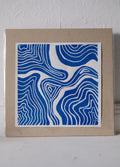 Rivers Linocut Print