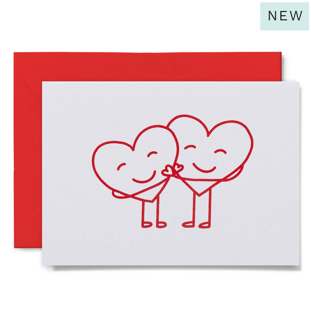 HUGGING HEARTS - Greeting Card
