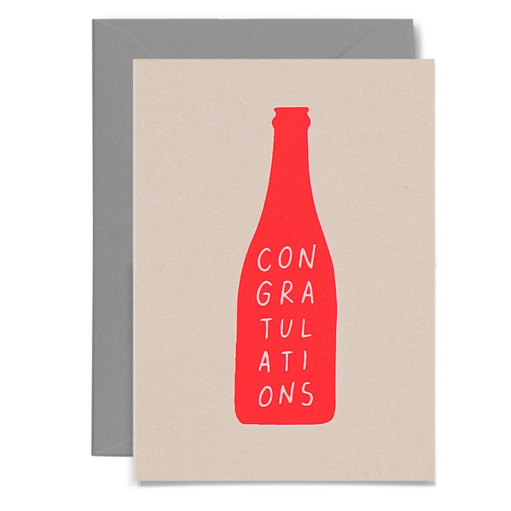 CHAMPAGNE CONGRATS - Greeting Card