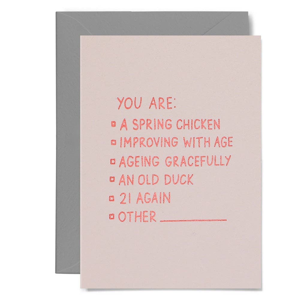 MULTIPLE CHOICE BIRTHDAY - Greeting Card