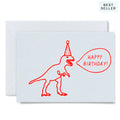 T-rex Happy Birthday Greeting card